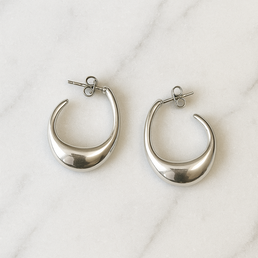 Soluna Hoops - Silver