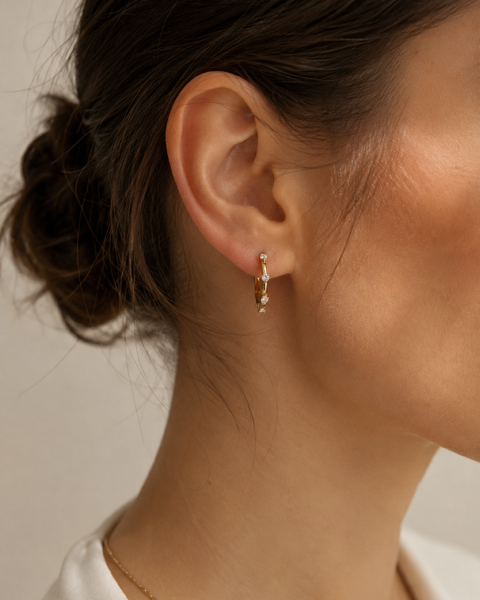 The Anisah Hoops - Gold