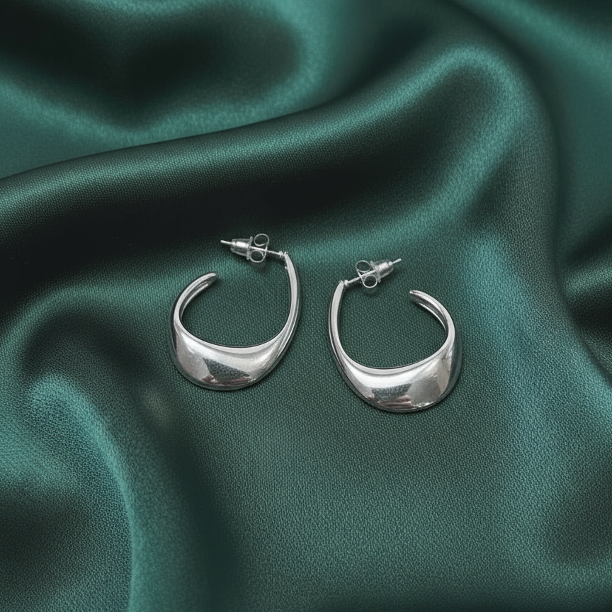 Soluna Hoops - Silver