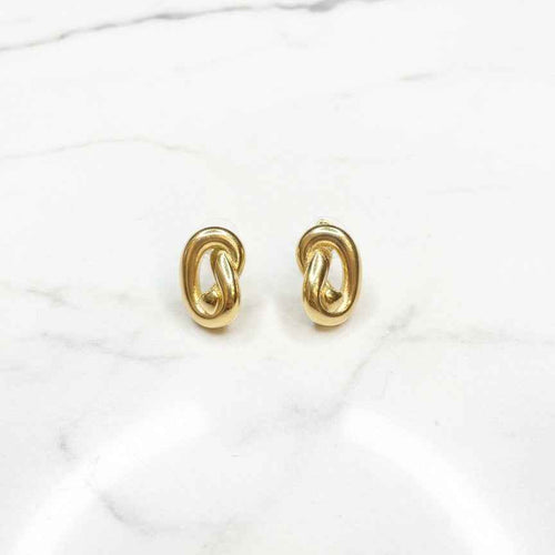 Aria Knot Studs - Gold