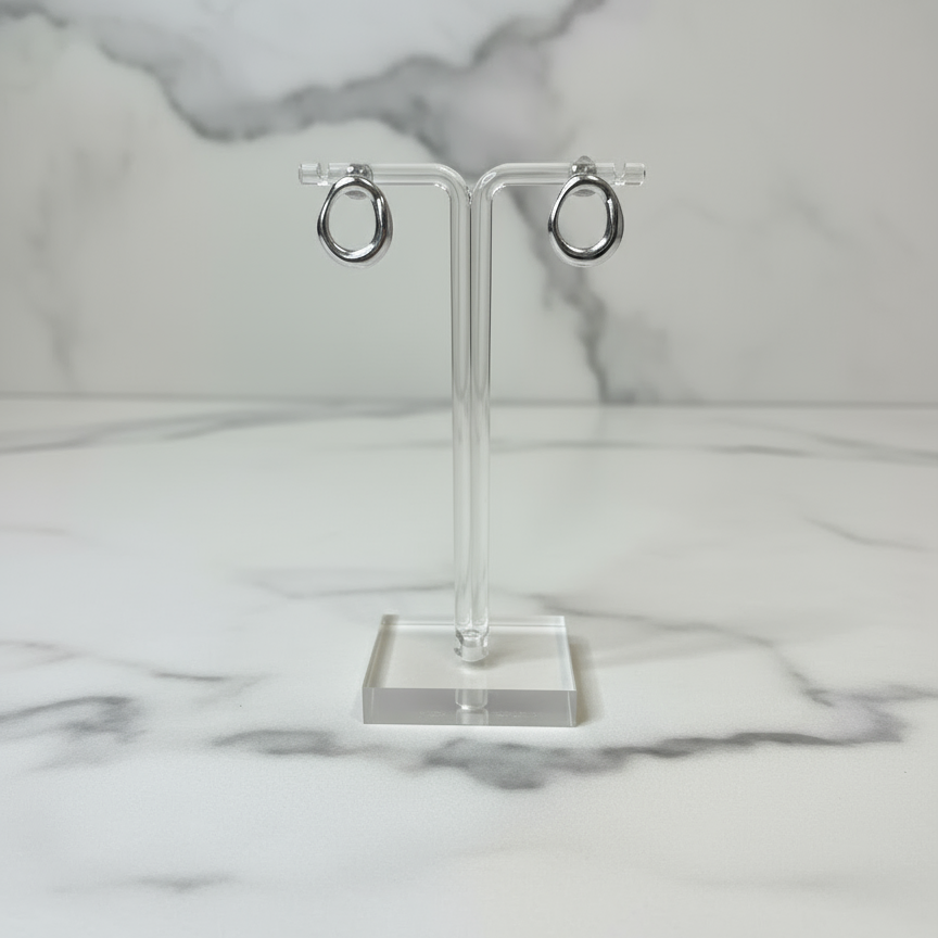 Elan Loop Studs - Silver