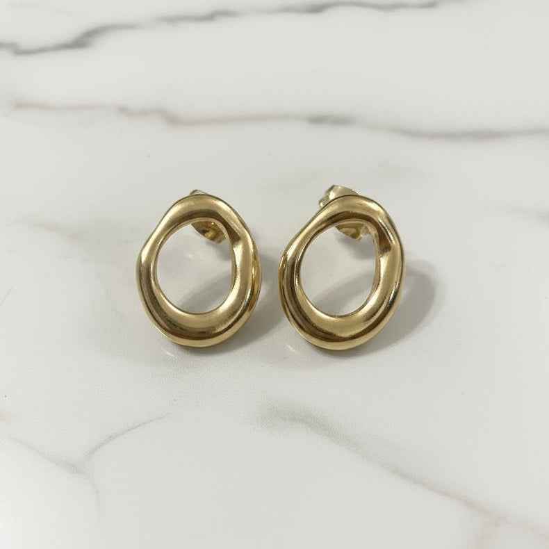 Elan Loop Studs - Gold