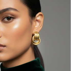 Maison Knot Studs - Gold