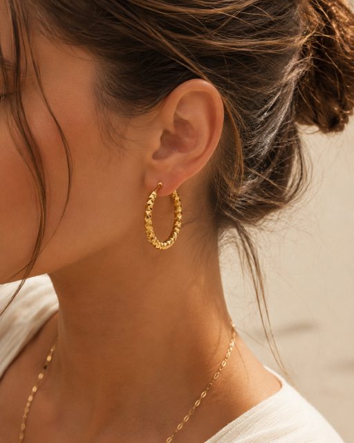 Shona Large Hoops - Gold