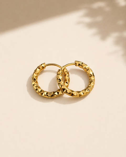 Shona Mini Hoops - Gold