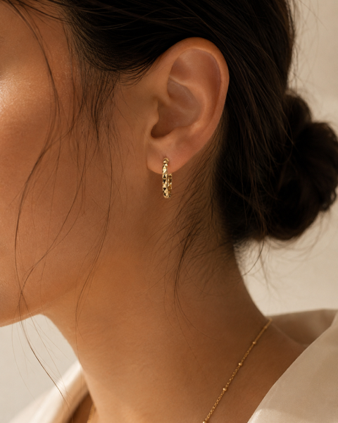 Shona Mini Hoops - Gold
